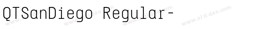 QTSanDiego Regular字体转换